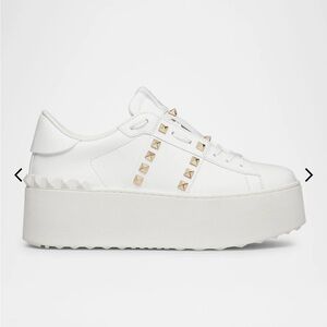 Valentino Rockstud Untitled White Sneakers